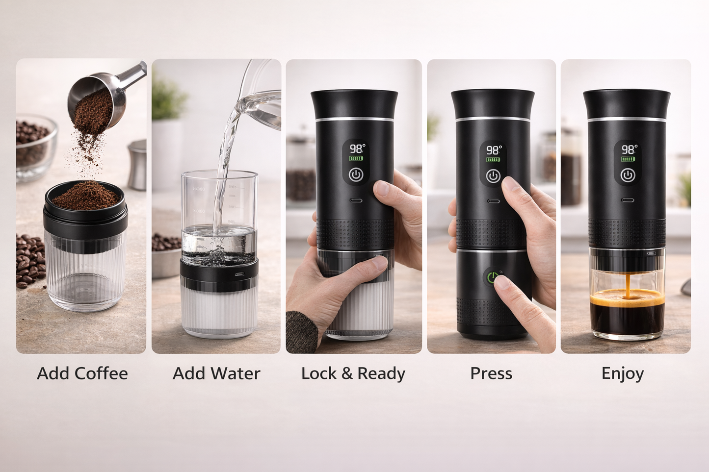 Brevaro Portable Espresso Machine