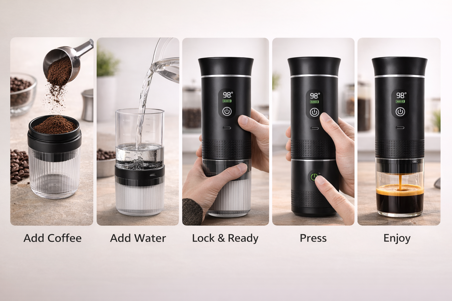 Brevaro Portable Espresso Machine